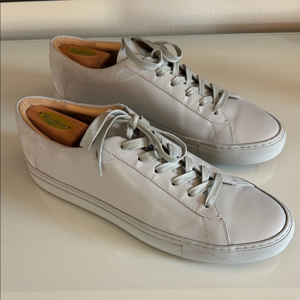 KOIO Capri Light Gray Leather Sneakers (trees not included)